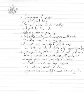 on the waterside path