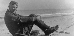 Carl Sandburg on the Beach - 637b557